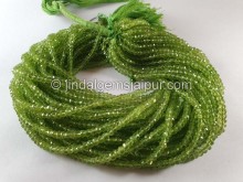 Peridot Faceted Roundelle Beads --  PERA55