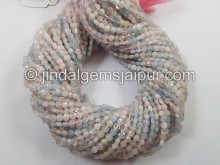 Multi Aquamarine Faceted Coin Beads