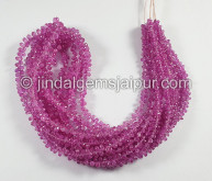 Pink Sapphire Faceted Drops Shape Beads