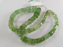 Mint Green Tourmaline Step Cut Bolt Beads Mint Green Tourmaline Step Cut Bolt Beads