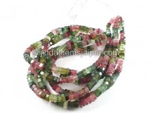 Tourmaline Step Cut Bolt Beads -- TURA532