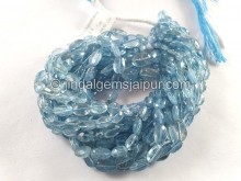Santa Maria Aquamarine Faceted Oval Beads --  AQMA239