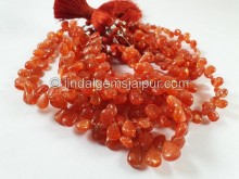 Sunstone Smooth Pear Beads