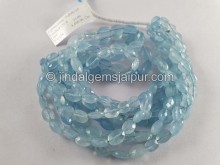 Milky Aquamarine Faceted Oval Beads -- AQMA253 Milky Aquamarine Faceted Oval Beads -- AQMA253