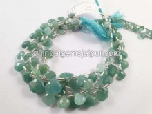 Grandidierite Faceted Heart Beads