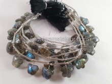 Labradorite Faceted Butterfly Beads
