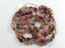 Tourmaline Faceted Oval Beads -- TURA537