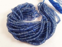 Kyanite Faceted Roundelle Beads -- KNT55
