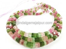 Tourmaline Step Cut Bolt Beads -- TURA506