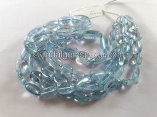 Aquamarine Plain Nuggets Beads -- AQMA224 Aquamarine Plain Nuggets Beads -- AQMA224