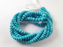 Turquoise Arizona Smooth Roundelle Beads -- TRQ278