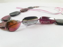 Watermelon Tourmaline Smooth Slices Beads