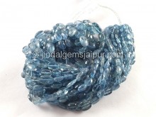 Santa Maria Aquamarine Faceted Oval Beads --  AQMA241