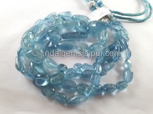 Aquamarine Smooth Nugget Beads -- AQMA216 Aquamarine Smooth Nugget Beads -- AQMA216