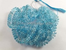 Sky Blue Topaz Faceted Rondelle Beads
