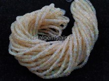 White Ethiopian Opal Smooth Roundelle Beads