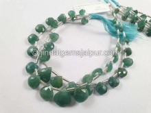 Grandidierite Faceted Heart Beads