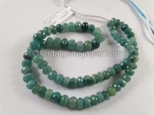 Grandidierite Big Faceted Roundelle Beads