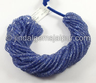 Tanzanite Smooth Roundelle Ponchi Beads