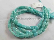 Peruvian Amazonite Faceted Chicklet Beads --  AMZA32