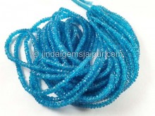 Neon Apatite Faceted Roundelle Beads