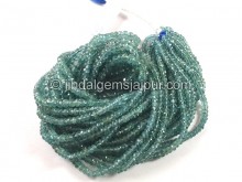 Indicolite Blue Tourmaline Faceted Roundelle Beads