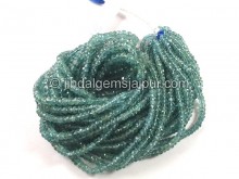 Indicolite Blue Tourmaline Faceted Roundelle Beads Indicolite Blue Tourmaline Faceted Roundelle Beads