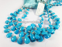 Turquoise Arizona Faceted Pear Shape Beads Turquoise Arizona Faceted Pear Shape Beads