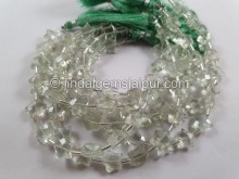 Green Amethyst Faceted Star Beads -- GRAMA72