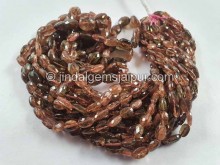 Andalusite Faceted Oval Beads