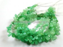 Chrysoprase Shaded Faceted Pear Beads