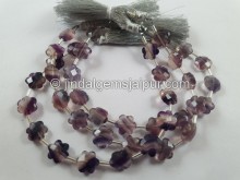 Fluorite Faceted flower Beads -- FLRT28