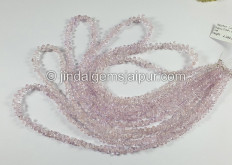 Baby Pink Sapphire Faceted Drops Beads
