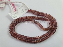 Malaya Garnet Smooth Roundelle Beads -- MLGR2