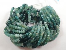 Grandidierite Shaded Faceted Roundelle Beads -- GRDRT80 Grandidierite Shaded Faceted Roundelle Beads -- GRDRT80