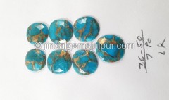 Copper Mohave Turquoise Rose Cut Slices