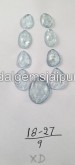 Aquamarine Rose Cut Slices