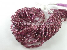 Rhodolite Purple Garnet Faceted Oval Beads -- GRNA104