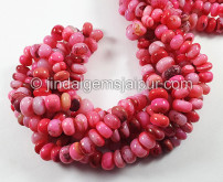 Pink Mix Smooth Roundelle Shape Beads