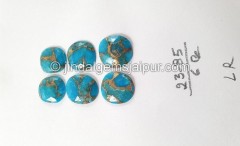 Copper Mohave Turquoise Rose Cut Slices