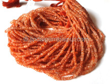 Sunstone Faceted Roundelle Shape Beads