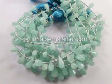 Amazonite Fancy Cut Drops Beads