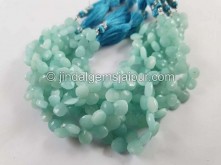 Amazonite Faceted Heart Beads -- AMZA30