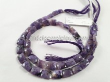 Charoite Faceted Chicklet Beads