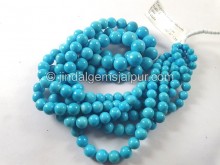 Turquoise Arizona Smooth Balls Beads