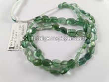 Green Tourmaline Shaded Faceted Oval Beads
