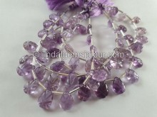 Amethyst Carved Pear Beads