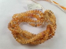 Imperial Topaz Big Faceted Roundelle Beads