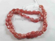 Rhodochrosite Faceted Oval Beads
