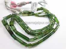 Blue Green Tourmaline Pipe Shape Beads